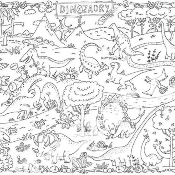 Xxl Poster Za Bojanje Poda Svijet Dinosaura 2