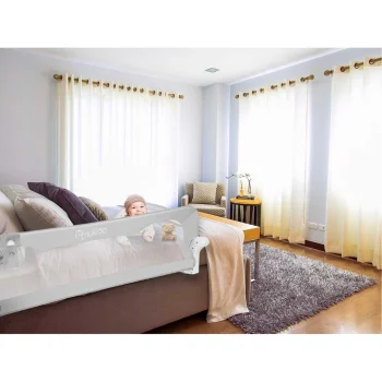 Zaštitna Ograda Za Krevet 150 X 42 X 35 Cm Nukido Siva 10
