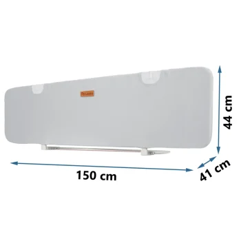 Zaštitna Ograda Za Krevet 150 X 44 X 41 Cm Nukido Siva 5