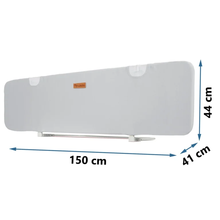 Zaštitna Ograda Za Krevet 150 X 44 X 41 Cm Nukido Siva 5