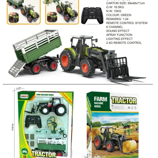 Zeleni R/c Traktor + Pribor 1