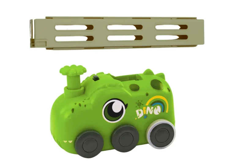 Zeleni Automobil S Dinosaurusom Set Domina U 4 Boje 3