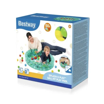 Zeleni Bazen 91x20cm + Bestway Loptice 10