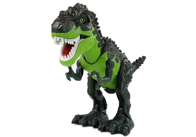 Zeleni Dinosaur Na Baterije Jaja, Para I Svjetlo 3