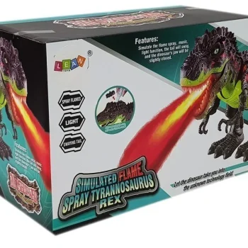 Zeleni Dinosaur Na Baterije Jaja, Para I Svjetlo 6