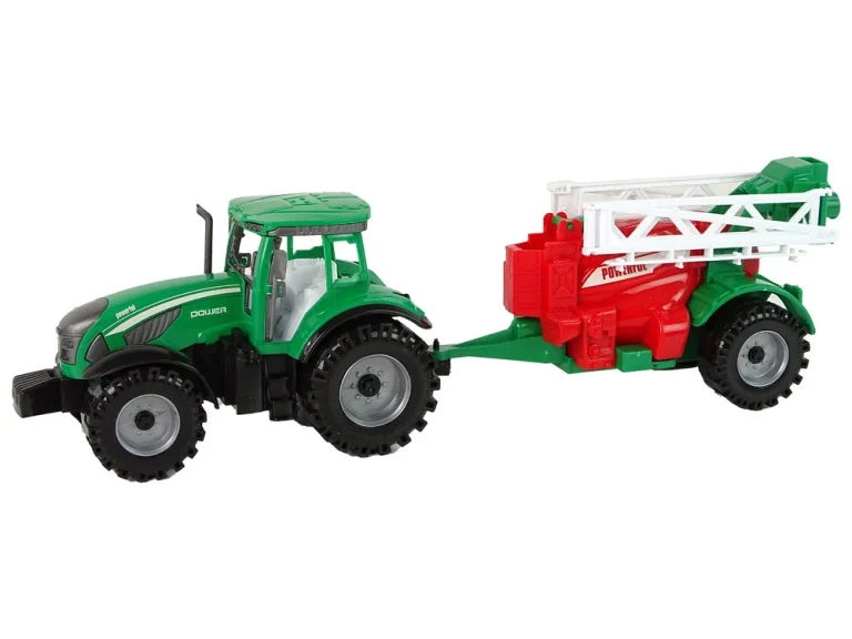 Zeleni Poljoprivredni Traktor S Crveno Zelenim Frikativnim Pogonom Prskalice 2
