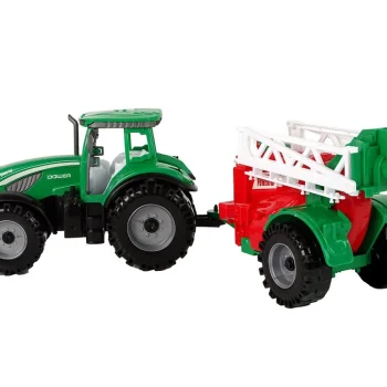 Zeleni Poljoprivredni Traktor S Crveno Zelenim Frikativnim Pogonom Prskalice 3