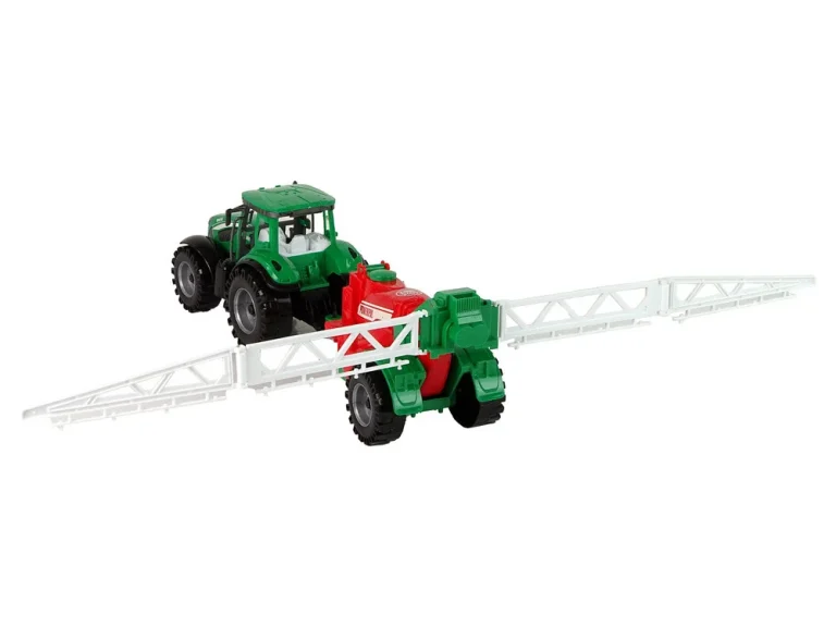 Zeleni Poljoprivredni Traktor S Crveno Zelenim Frikativnim Pogonom Prskalice 4