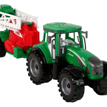Zeleni Poljoprivredni Traktor S Crveno Zelenim Frikativnim Pogonom Prskalice 6