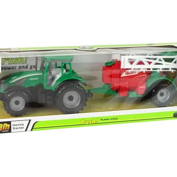 Zeleni Poljoprivredni Traktor S Crveno Zelenim Frikativnim Pogonom Prskalice 7