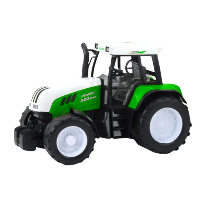 Zeleni Poljoprivredni Traktor S Prikolicom I Mješalicom Za Stočnu Hranu 50 Cm 4