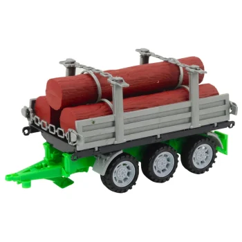 Zeleni Poljoprivredni Traktor S Prikolicom Za Trupce 47 Cm 4