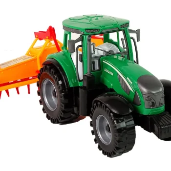 Zeleni Traktor S Narančastim Kultivatorom Za Djecu 6