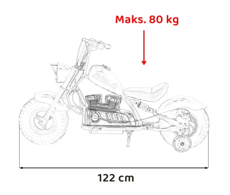 Zeleno Motorno Vozilo Chopper Warrior Motor Na Akumulator 3