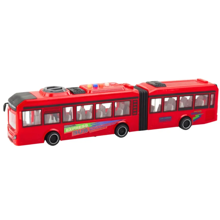 Zglobni Autobus Otvaranje Vrata Svjetla Zvuči Crveno 1:16 2