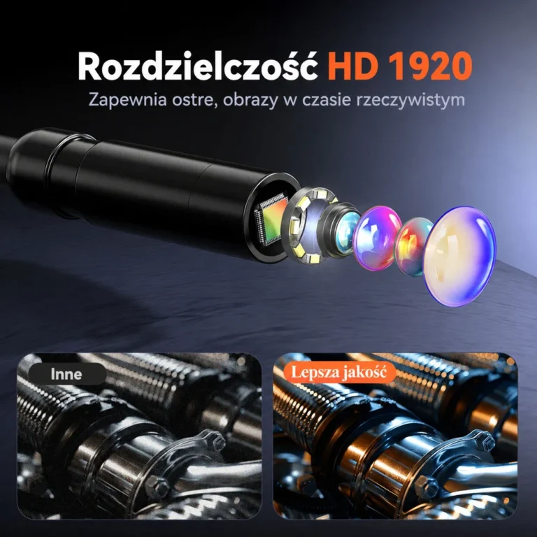 Žičana Endoskopska Inspekcijska Kamera S 8 Led Dioda Lcd 4,3'' Ip67 4