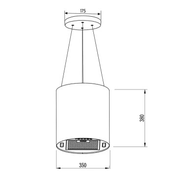 Zidna Kuhinjska Napa Bt 227 35 Cm Crna 10