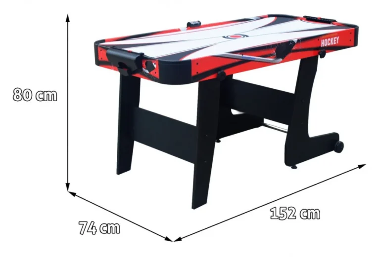 Zračni Hokej Za Djecu + Obiteljska Stolna Igra: Zračni Hokej 152x74x80cm 2