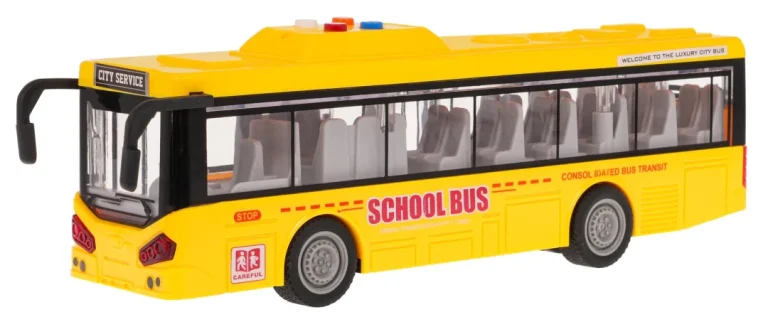 Žuti Autobus Sa Svjetlima I Zvukovima 3