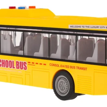 Žuti Autobus Sa Svjetlima I Zvukovima 4