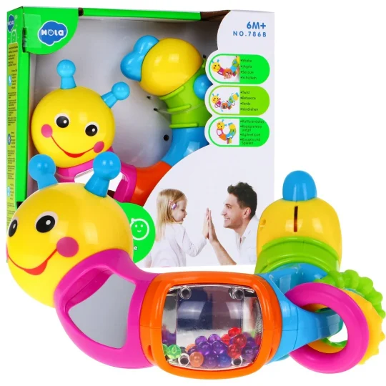 Zvečka Gusjenica Segmentna Za Bebe 6 Edukativnih Dijelova 1