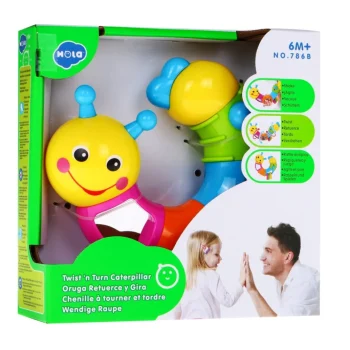 Zvečka Gusjenica Segmentna Za Bebe 6 Edukativnih Dijelova 5