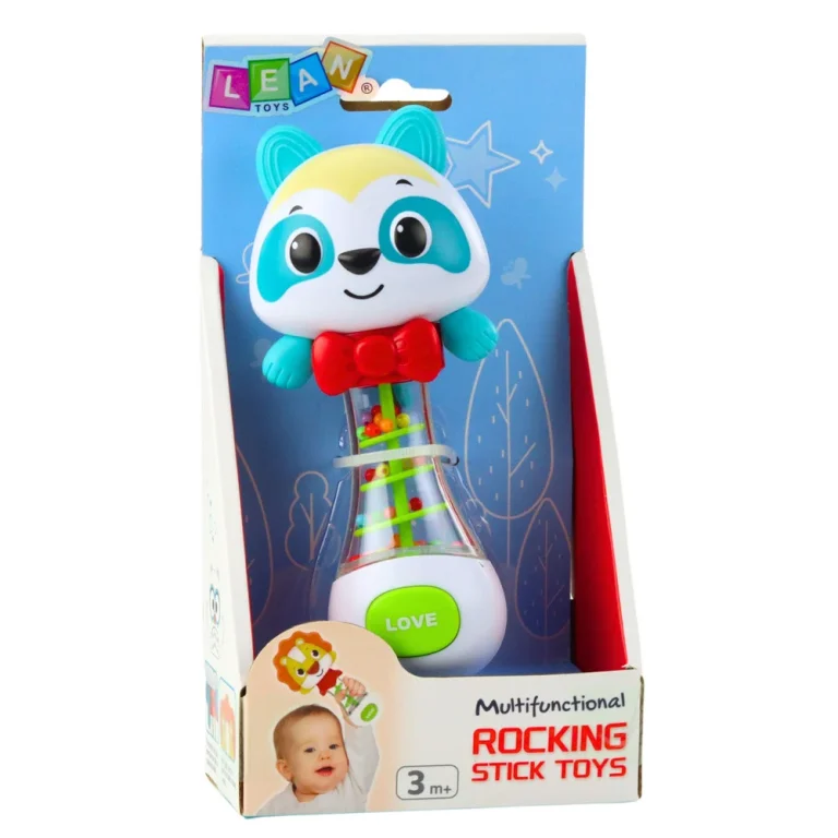 Zvečka Za Bebe Medvjedić Sa šarenim Lopticama 17 Cm 5