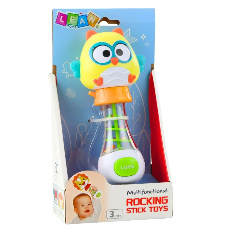 Zvečka Za Bebe Sova Sa šarenim Lopticama 17 Cm 5