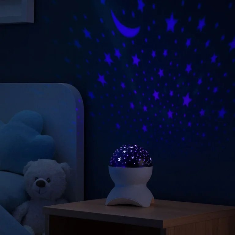Zvjezdani Projektor 3 U 1 Bluetooth Led Zvučnik Bijeli 5