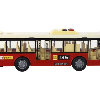Zvukovi Svjetala Autobusa Na Baterije Crveni Grad 1:16 3