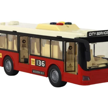 Zvukovi Svjetala Autobusa Na Baterije Crveni Grad 1:16 4