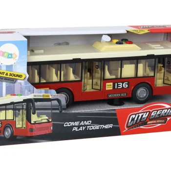 Zvukovi Svjetala Autobusa Na Baterije Crveni Grad 1:16 5