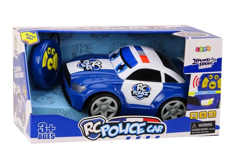 Zvukovi Svjetala Na Daljinsko Upravljanje Iz Crtanog Policijskog Automobila 4