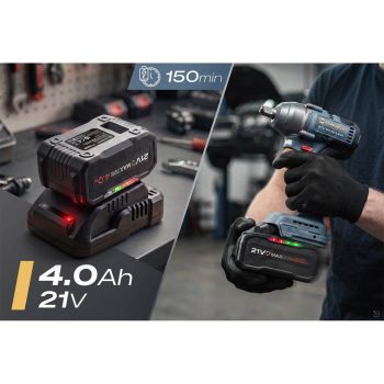 Akumulatorski Udarni Ključ Humberg Hm 440 21 V 350 Nm 6