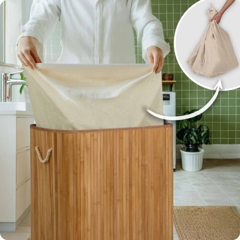 Bambusova Košara Za Rublje S Poklopcem 100 L Massido 10