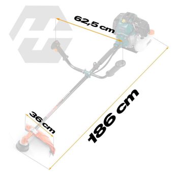 Benzinska Motorna Kosa Humberg Hm 616 1500 W 52 Cm³ S Priborom 15