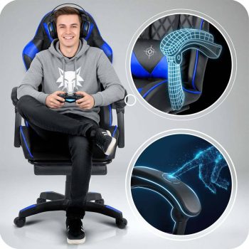 Gaming Fotelja Sofotel Draknor Ii Crno Plava 12