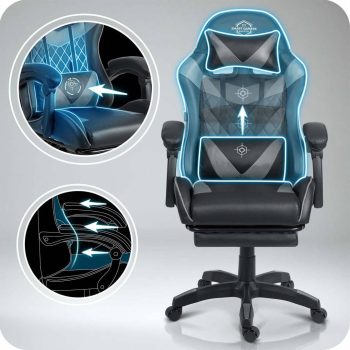 Gaming Fotelja Sofotel Draknor Ii Crno Siva 12