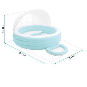 Intex Swim Center Canopy Lounge Pool 57195 Bazen Na Napuhavanje S Nadstrešnicom 8