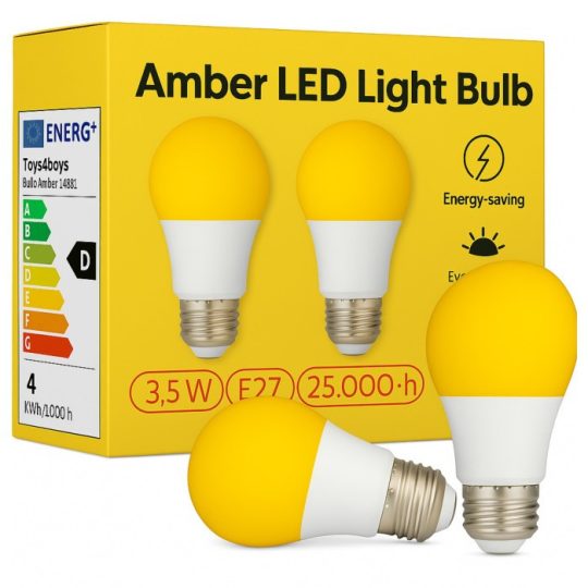 Komplet 2kom. žarulja Amber Red E27 3,5u 1