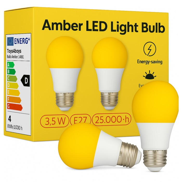 Komplet 2kom. žarulja Amber Red E27 3,5u 1