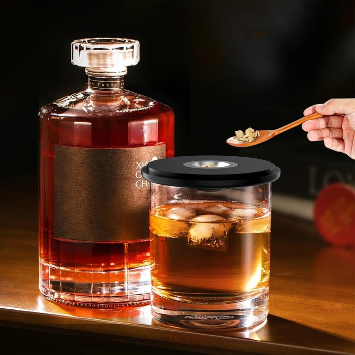 Komplet Za Dimljenja Whisky Električni Whisky Smoker 4