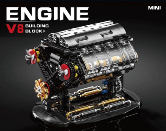 Konstrukcijske Kocke V8 Motor, 502 Dijela 1
