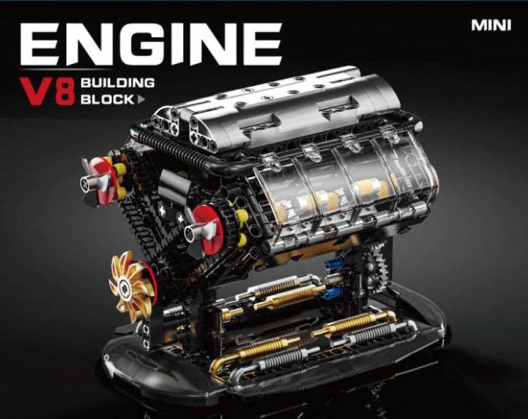 Konstrukcijske Kocke V8 Motor, 502 Dijela 1