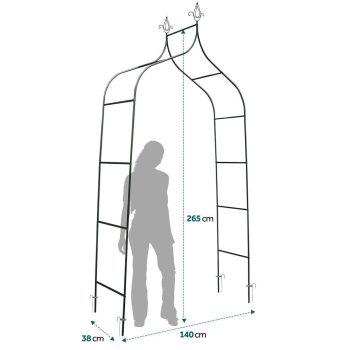 Lučna Vrtna Pergola 265 Cm Plonos 7