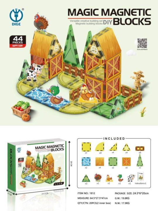 Magnetne Kocke Farma 44 Dijela 1