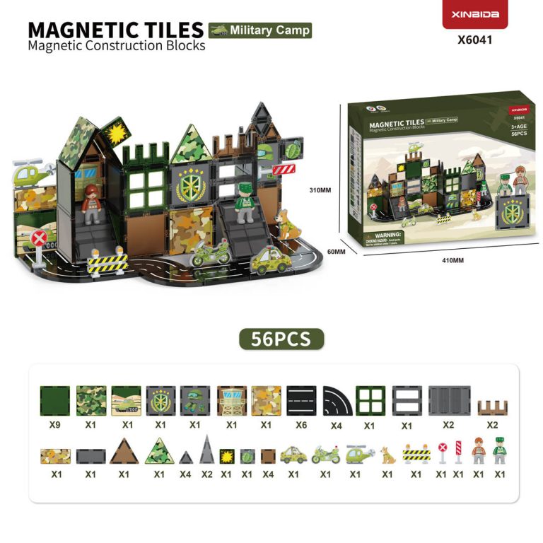 Magnetne Kocke Vojska 56 Dijelova 1