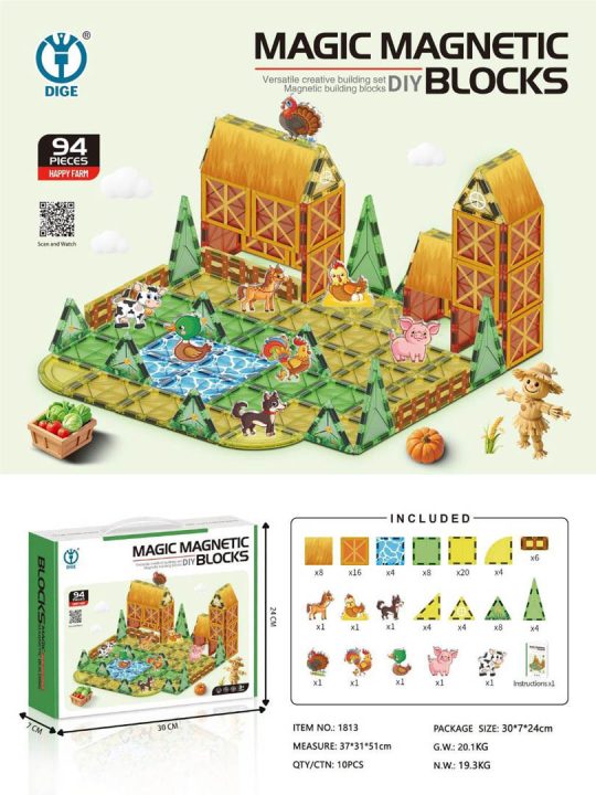 Magnetske Kocke Farma 94 Dijela 1