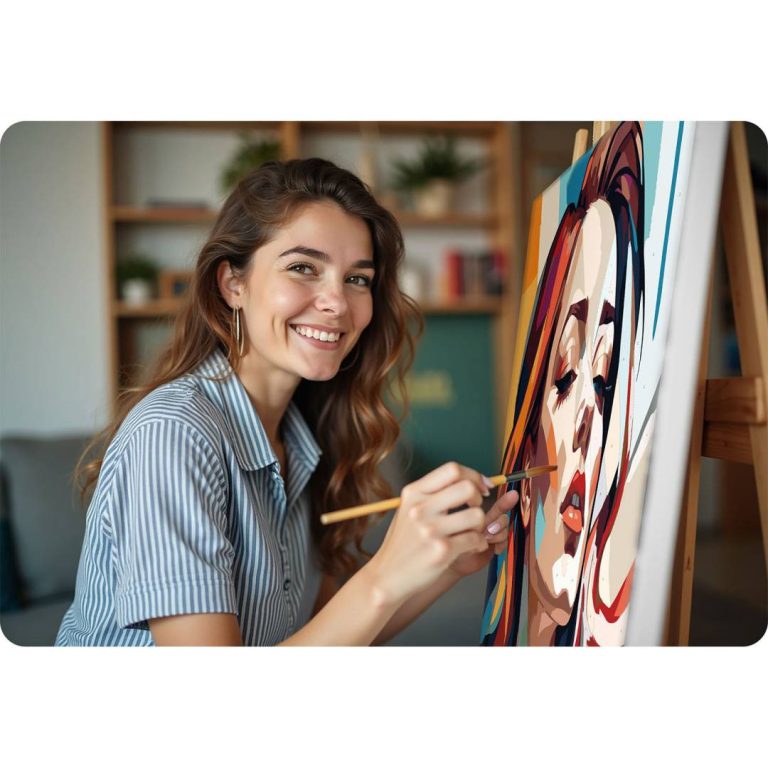 Massido Slikanje Po Brojevima Portret žene 40 X 50 Cm 9