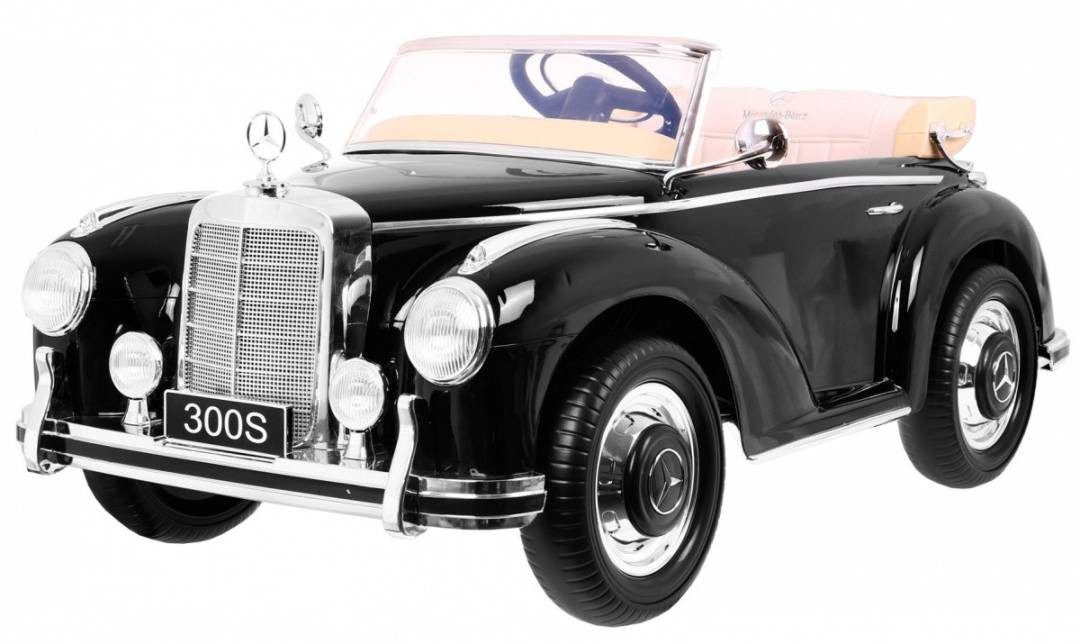 Mercedes Benz 300s Retro Auto Na Akumulator Crno 1
